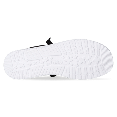 Wally Slub Canvas Heren Instappers Black