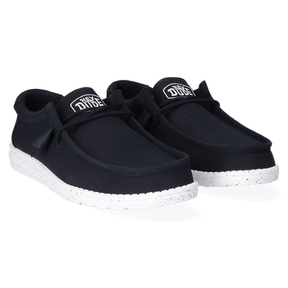 Wally Slub Canvas Heren Instappers Navy