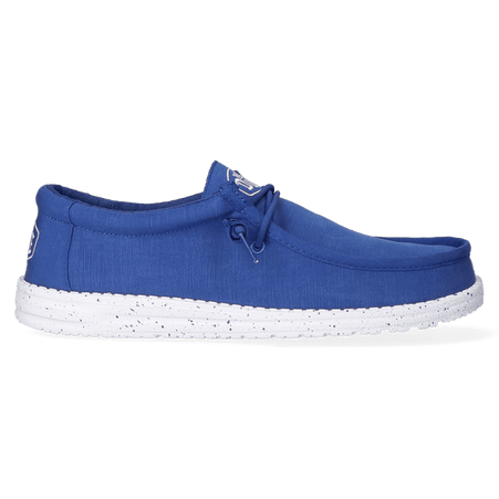 Wally Slub Canvas Heren Instappers True Blue Wally Slub Canvas Heren Instappers True Blue