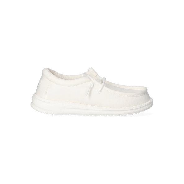 Wally Youth Slub Canvas Jongens Instappers White Wally Youth Slub Canvas Jongens Instappers White
