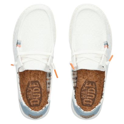 Wendy Boho Dames Instappers White Crochet