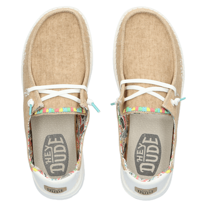 Wendy Boho Dames Instappers Sand