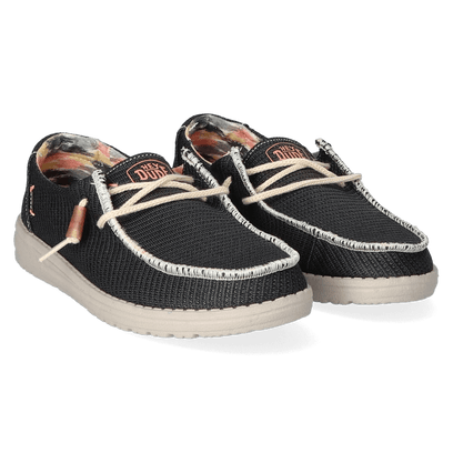 Wendy Knit Dames Instappers Black