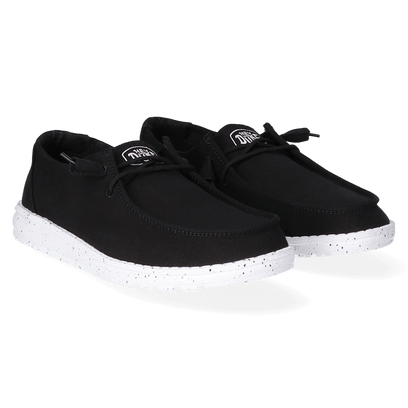 Wendy Slub Dames Instappers Black