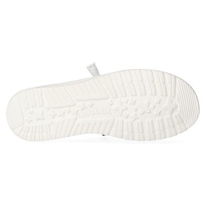 Wendy Slub Dames Instappers White