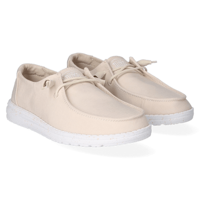 Wendy Slub Canvas Dames Instappers Natural