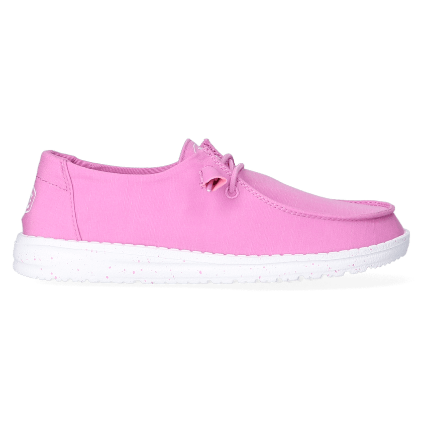 Wendy Slub Canvas Dames Instappers Violet