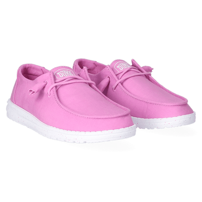 Wendy Slub Canvas Dames Instappers Violet