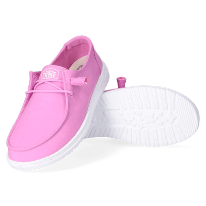 Wendy Slub Canvas Dames Instappers Violet