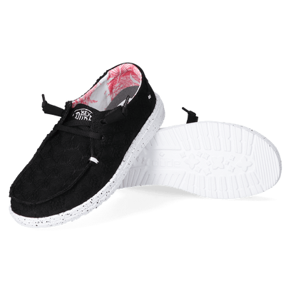 Wendy Stretch Boho Fleur Dames Instappers Crow