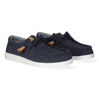Wally Corduroy Heren Instappers Navy