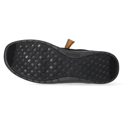 Wally Grip Craft Leather Heren Instappers Black