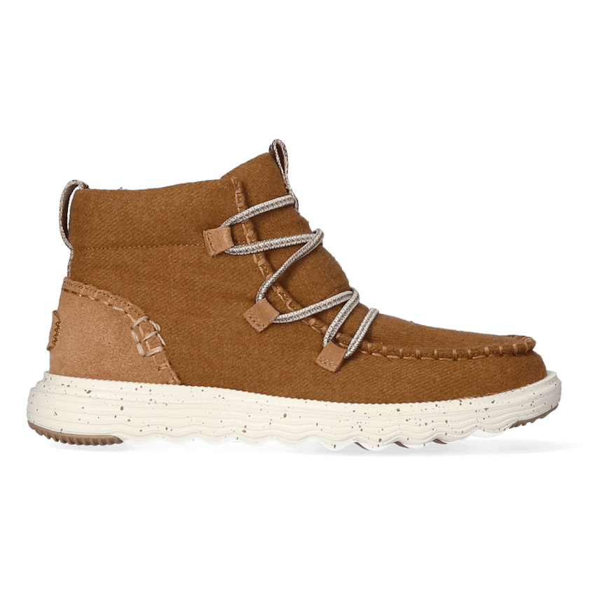 Reyes Wool Dames Boots Cognac