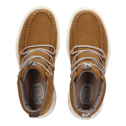 Reyes Wool Dames Boots Cognac