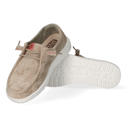 Wendy Wave Corduroy Dames Instappers Olive Grey