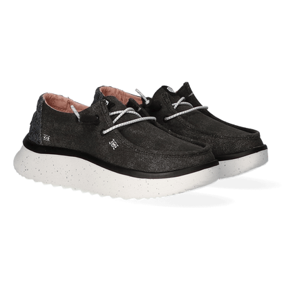 Wendy Peak Chambray Dames Instappers Black