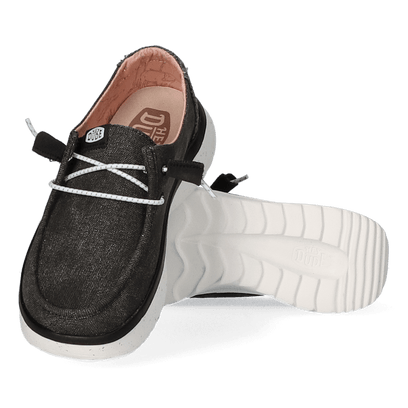 Wendy Peak Chambray Dames Instappers Black