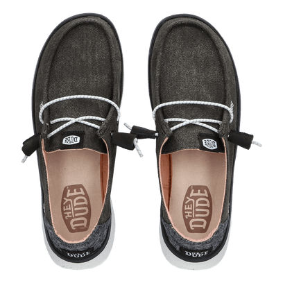 Wendy Peak Chambray Dames Instappers Black