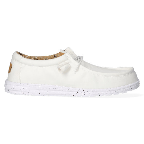 Wally Washed Canvas Heren Instapper White Wally Washed Canvas Heren Instapper White