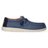 Wally Washed Canvas Heren Instapper Navy
