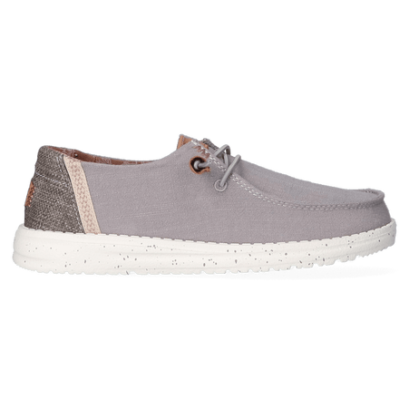 Wendy Washed Canvas Dames Instapper Grey Wendy Washed Canvas Dames Instapper Grey