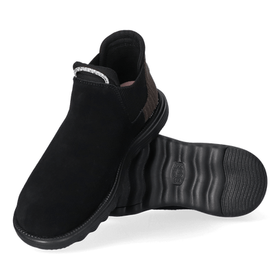 Branson Suede Dames Boots Black/Black