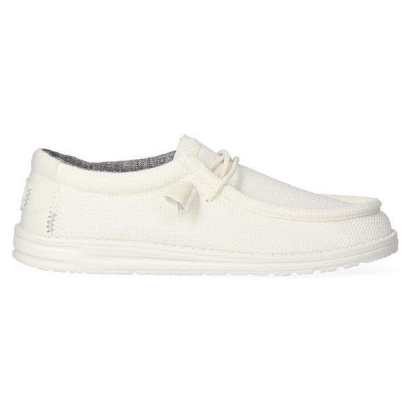 Wally Sport Mesh Heren Instappers White/White Wally Sport Mesh Heren Instappers White/White