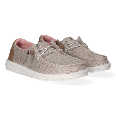 Wendy Sport Mesh Dames Instappers Walnut