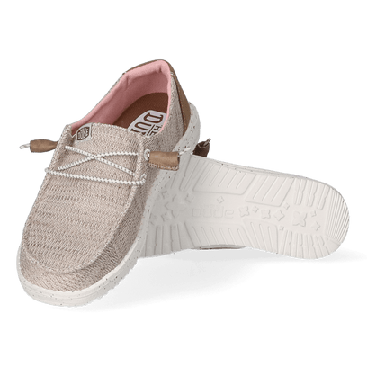 Wendy Sport Mesh Dames Instappers Walnut