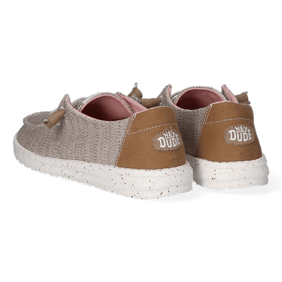 Wendy Sport Mesh Dames Instappers Walnut