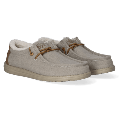 Wally Herringbone Heren Instappers Grey