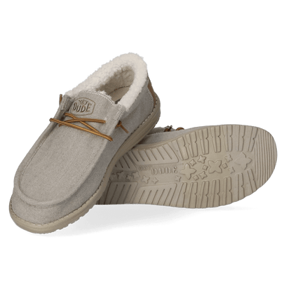 Wally Herringbone Heren Instappers Grey