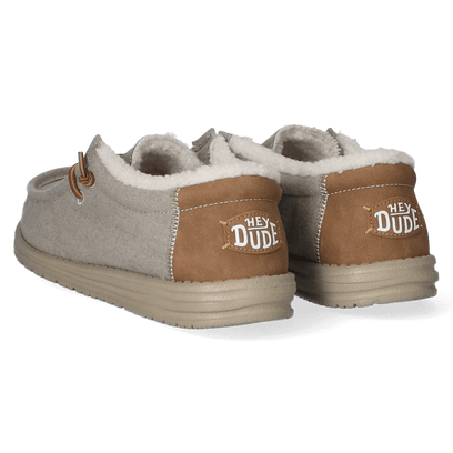 Wally Herringbone Heren Instappers Grey