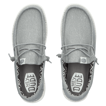 Wally Canvas Heren Instappers Light Grey