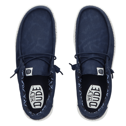 Wally Canvas Heren Instappers Navy