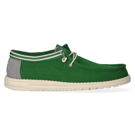 Wally Letterman Heren Instappers Green/White Wally Letterman Heren Instappers Green/White