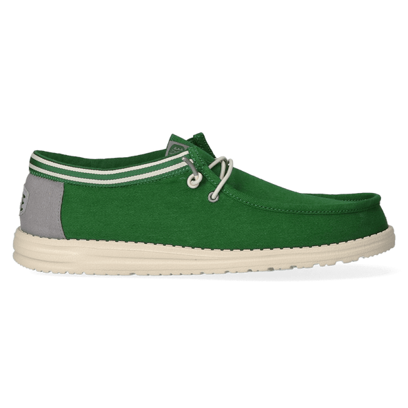 Wally Letterman Heren Instappers Green/White Wally Letterman Heren Instappers Green/White