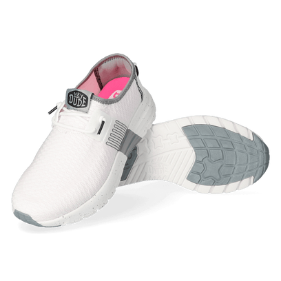 Sirocco Sport Stripe Dames Sneakers White