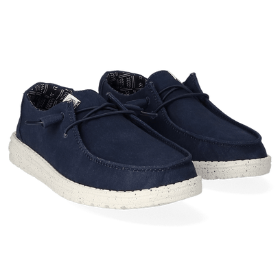 Wendy Canvas Dames Instappers Navy