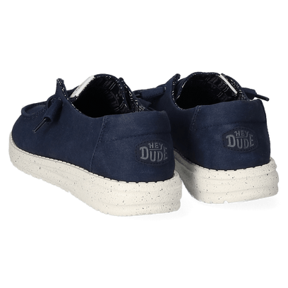 Wendy Canvas Dames Instappers Navy