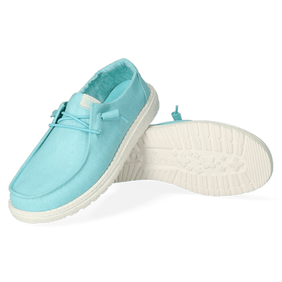 Wendy Canvas Dames Instappers Turquoise