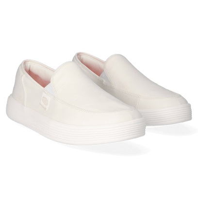 Sunapee Canvas Heren Instappers White/White