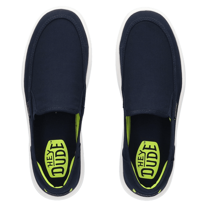 Sunapee Canvas Heren Instappers Navy/White