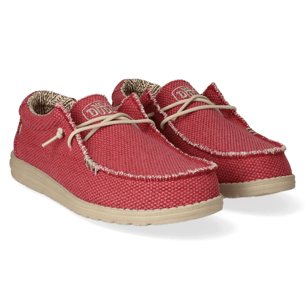Wally Braided Heren Instappers Pompeian Red