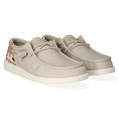 Wally Funk Tie Dye Heren Instappers Tan