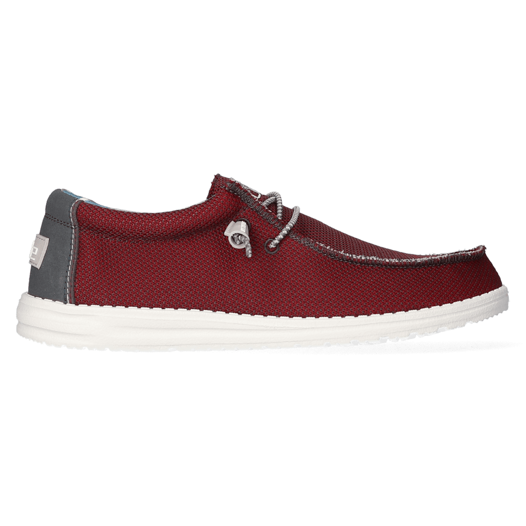 Wally Sox Triple Needle Heren Instappers Karanda Red