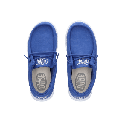 Wally Youth Slub Canvas Jongens Instappers True Blue