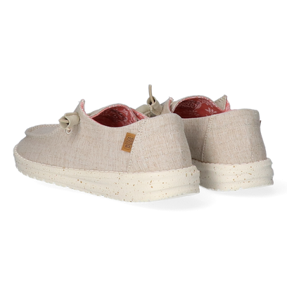 Wendy Chambray Dames Instappers White Nut