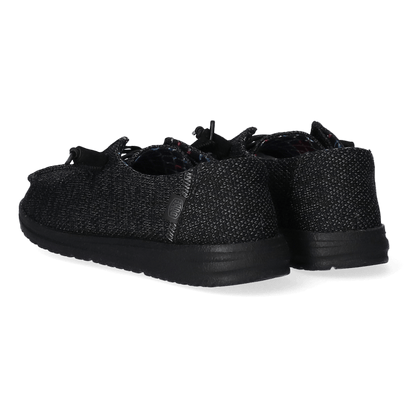 Wendy Sox Micro Dames Instappers Total Black