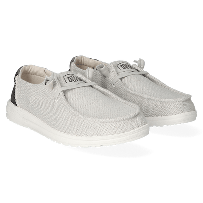 Wendy Woven Dames Instappers Light Grey